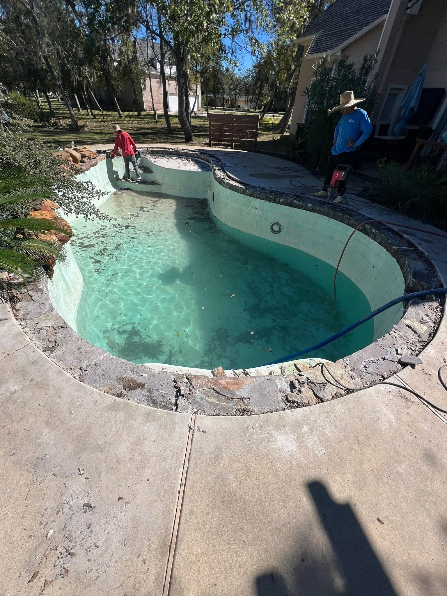 Pool before renovation